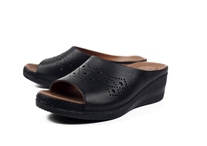 SANDALE MEDICAL EN CUIR - Arwa Shoes