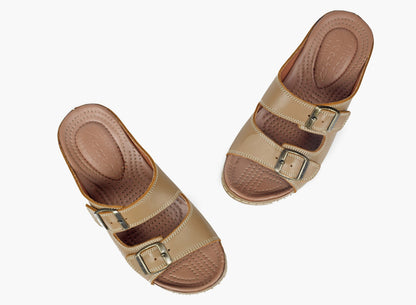 SANDALE MEDICAL EN CUIR - Arwa Shoes