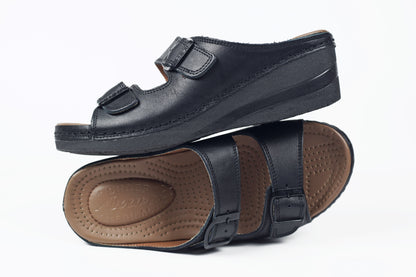 SANDALE MEDICAL EN CUIR - Arwa Shoes