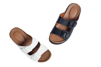 SANDALE MEDICAL EN CUIR - Arwa Shoes