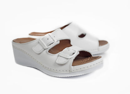 SANDALE MEDICAL EN CUIR - Arwa Shoes