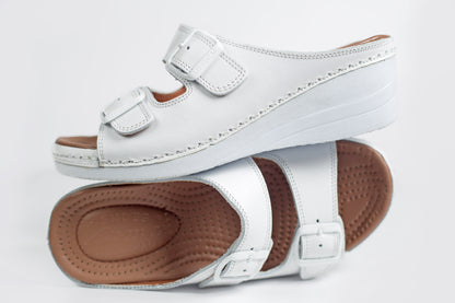 SANDALE MEDICAL EN CUIR - Arwa Shoes
