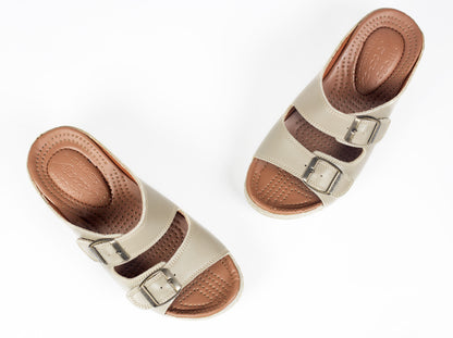 SANDALE MEDICAL EN CUIR - Arwa Shoes