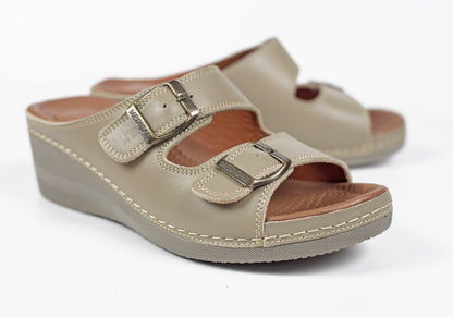 SANDALE MEDICAL EN CUIR - Arwa Shoes