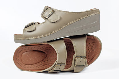 SANDALE MEDICAL EN CUIR - Arwa Shoes