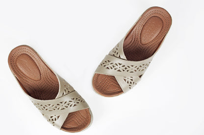 SANDALE MEDICAL EN CUIR - Arwa Shoes