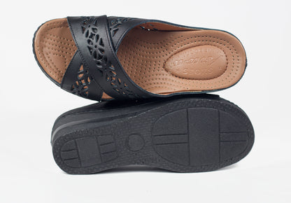 SANDALE MEDICAL EN CUIR - Arwa Shoes