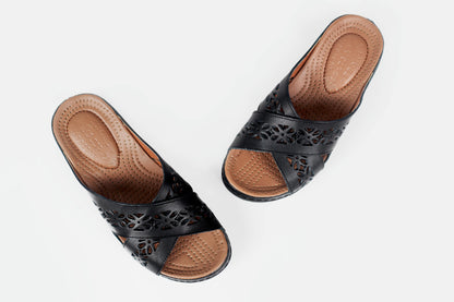 SANDALE MEDICAL EN CUIR - Arwa Shoes