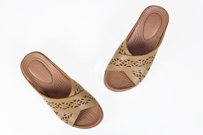 SANDALE MEDICAL EN CUIR - Arwa Shoes