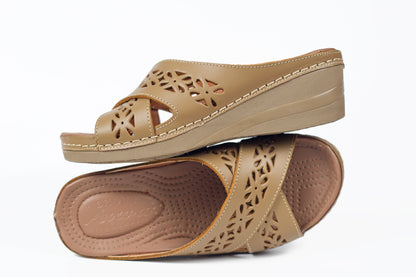 SANDALE MEDICAL EN CUIR - Arwa Shoes