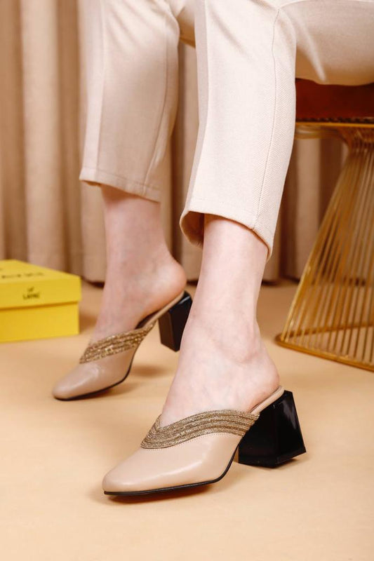 Mules Layki REF : 3455 Beige - Arwa Shoes